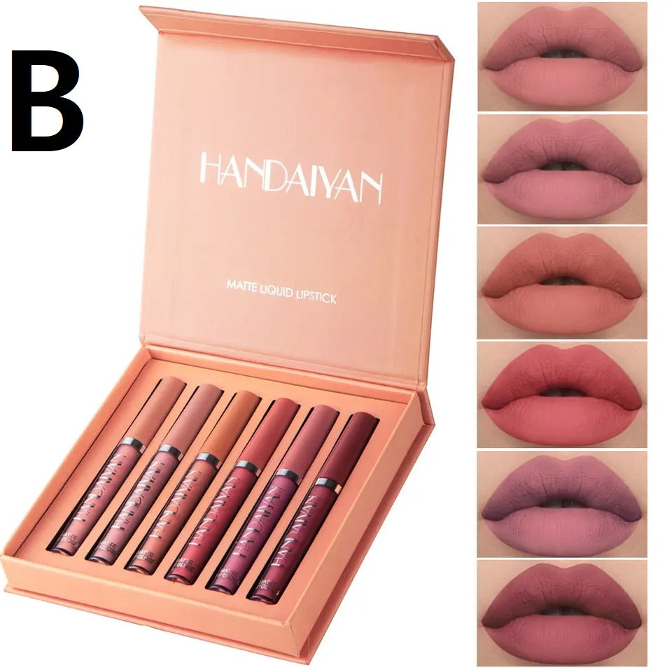 💄 PALETA DE 6 COLORES MATE – LABIOS SEXY Y DURADEROS 💄