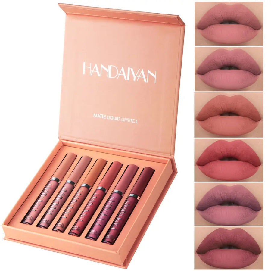 💄 PALETA DE 6 COLORES MATE – LABIOS SEXY Y DURADEROS 💄
