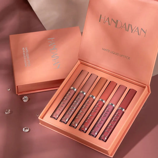 💄 PALETA DE 6 COLORES MATE – LABIOS SEXY Y DURADEROS 💄
