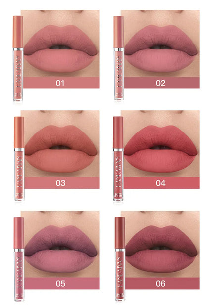 💄 PALETA DE 6 COLORES MATE – LABIOS SEXY Y DURADEROS 💄