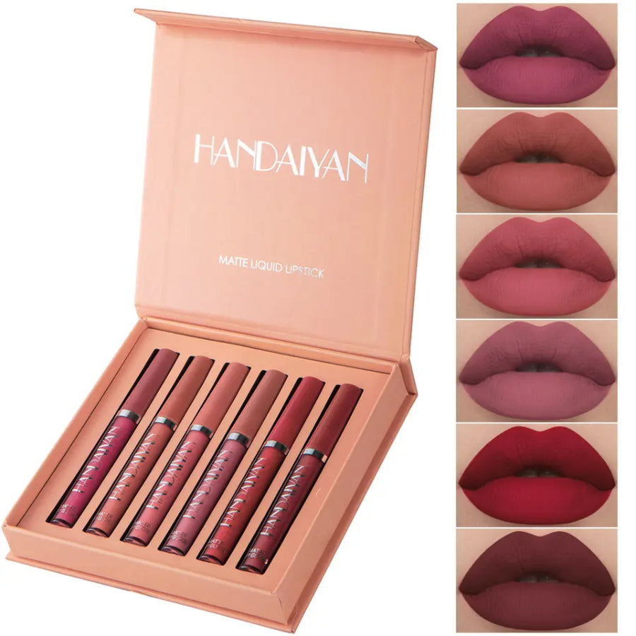 💄 PALETA DE 6 COLORES MATE – LABIOS SEXY Y DURADEROS 💄